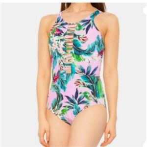 PINK Floral One Piece by Miraclesuit